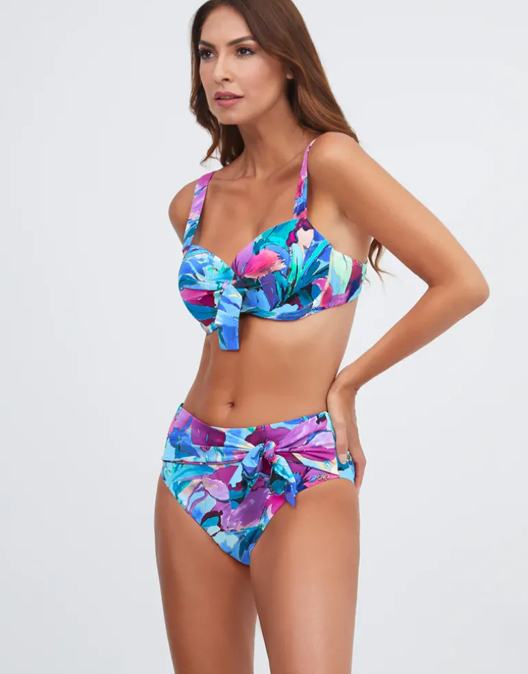 Malena Balcony Bikini Top - Turquoise