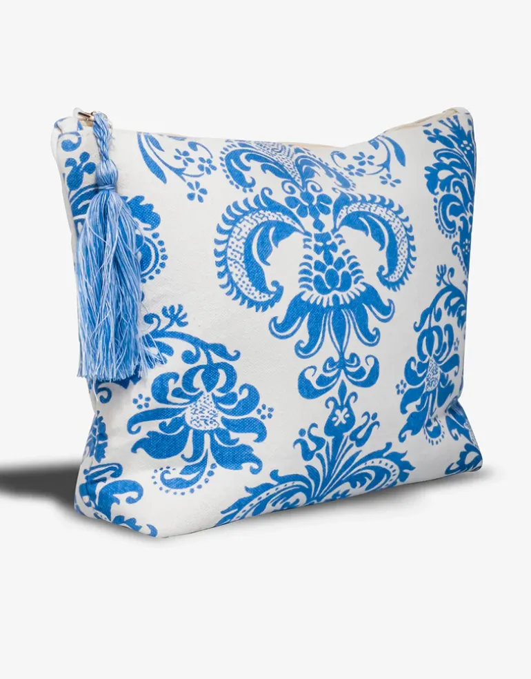 Maya Paisley Clutch Bag - Multi Blue