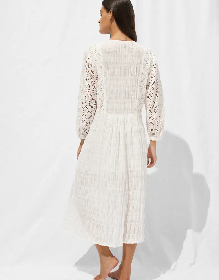 Midi Beach Dress - Optic White