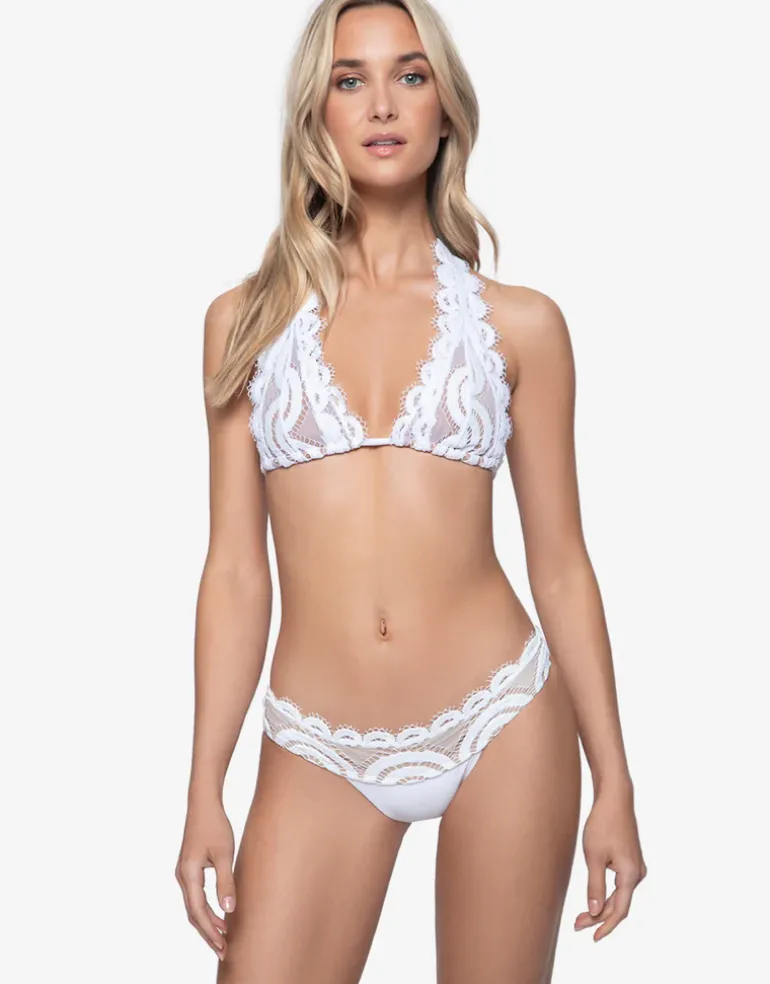 Must Haves Lace Banded Teeny Bikini Pant - White