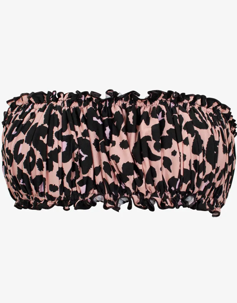 Nala Remi Ruched Bandeau Bikini Top
