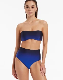 Oia Sunset High Waist Bikini Pant - Ocean