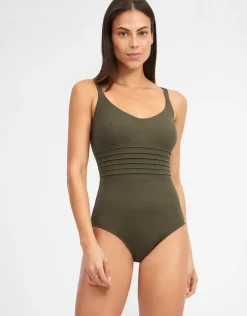 Olivia Freedom Tank Swimsuit - Khaki