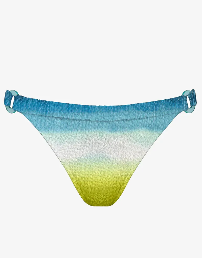 Ombre Flow Ring Side Bikini Pant - Aqua Shades