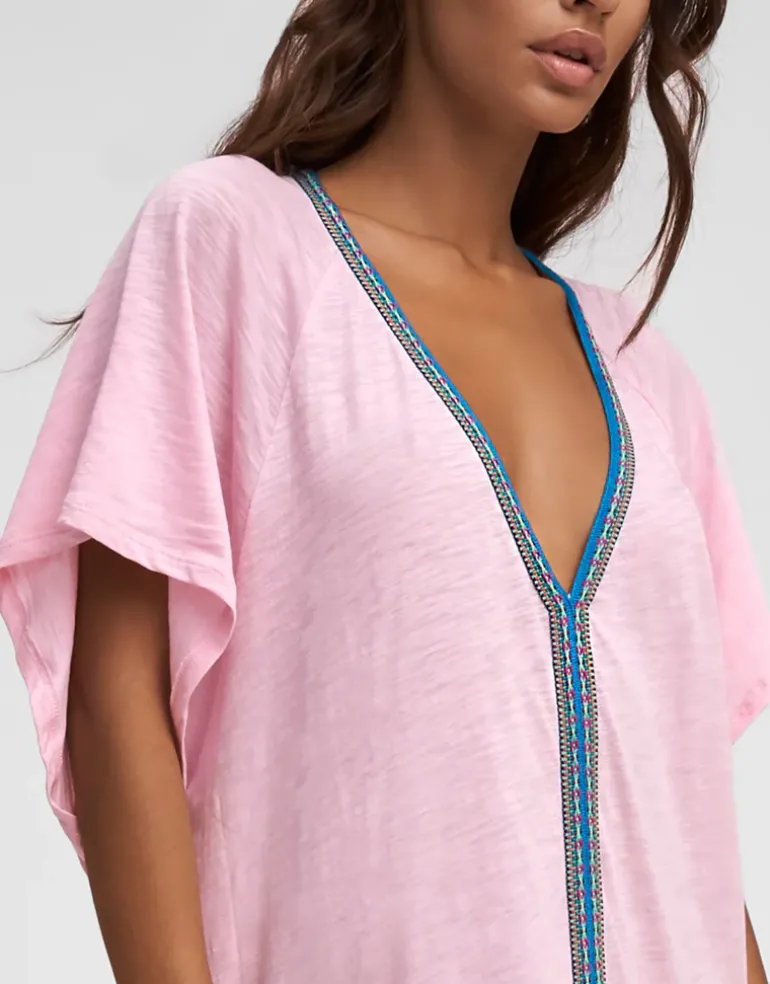 Pima Abaya Dress - Light Pink