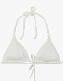 Pure Detail Tri Bikini Top - White