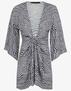 Ravine Perola Knot Short Cover Up - Stripe