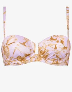 Reverie Underwired Bandeau Bikini Top - Dreamy Pastels