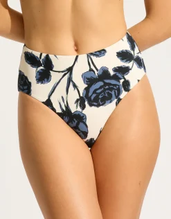 Rococo High Waist Bikini Pant - Black