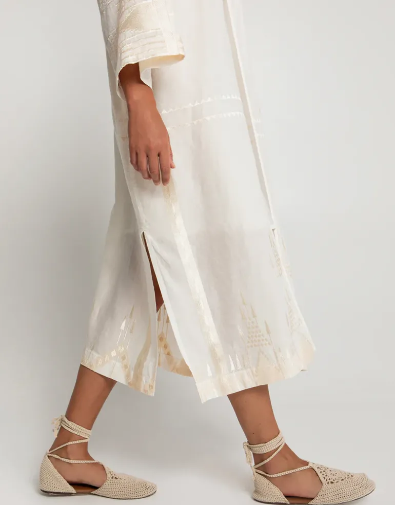Roots Kimono - Natural and Champagne