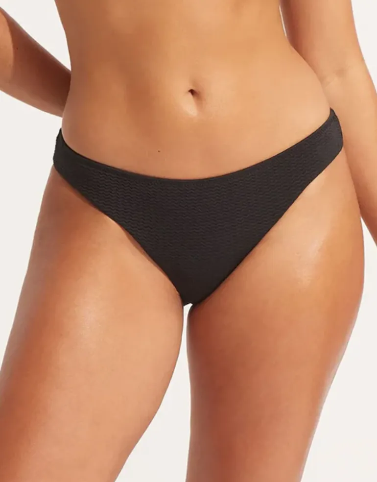 Sea Dive Hipster Bikini Pant - Black