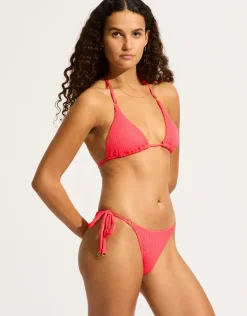 Sea Dive Tie Side Rio Bikini Pant - Snapdragon