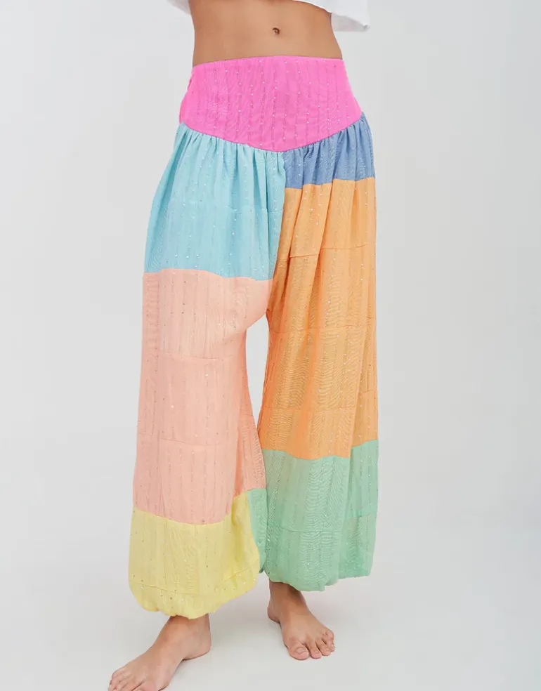 Sequin Aladin Pants - Pastels