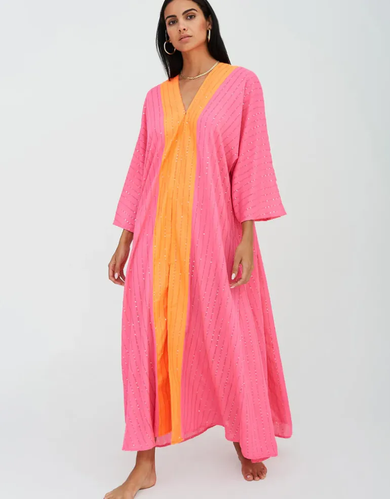 Sequin Kimono - Hot Pink