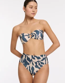 Sereno Fold Bikini Pant - Steel Blue