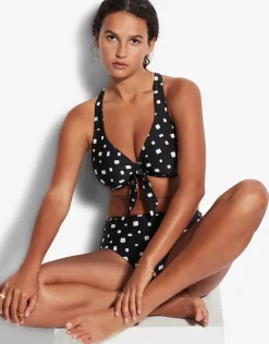 Soft Spot F Cup Bikini Top - Black
