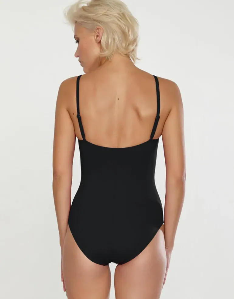 Softline Wrap Swimsuit - Black