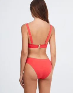 Stella Balcony Bikini Top - Coral