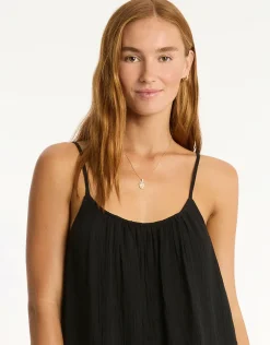 Sunset Short Sundress - Black