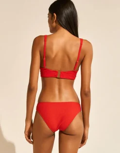 The Bloom Bikini Pant - Radiant Red