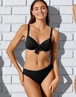 The Core High Waist Adjustable Bikini Pant - Black