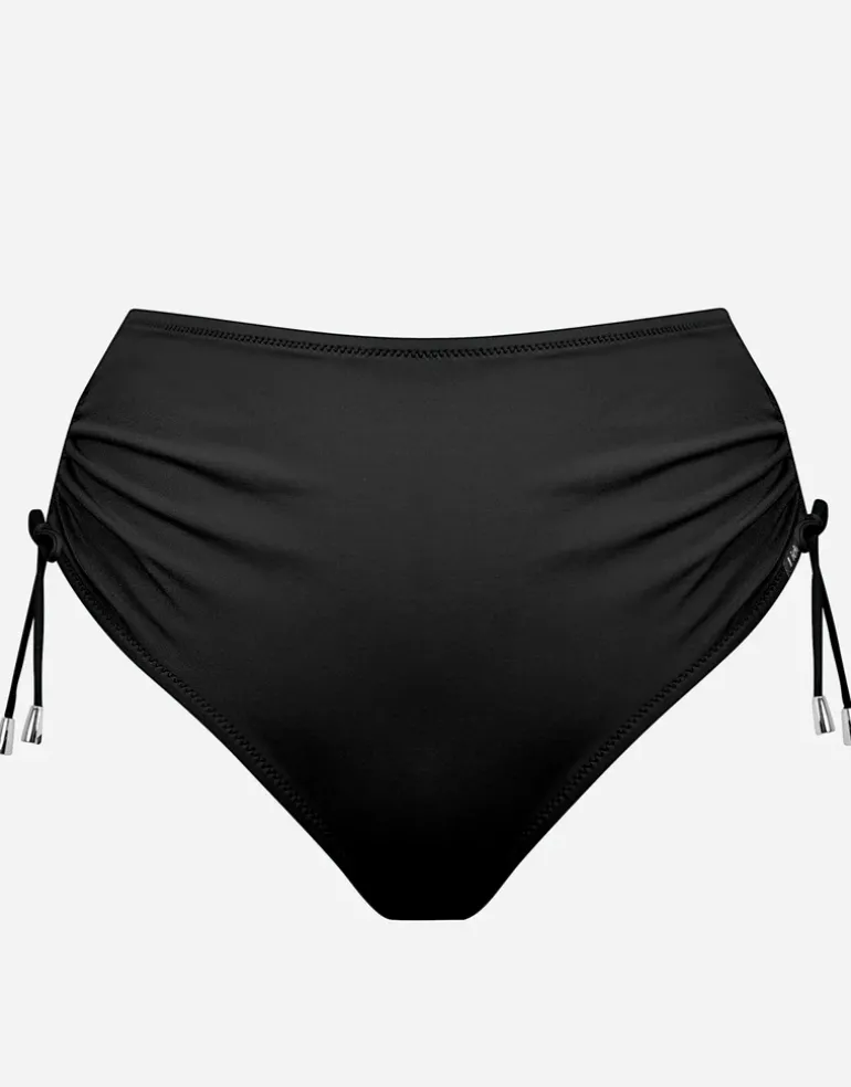 The Core High Waist Adjustable Bikini Pant - Black