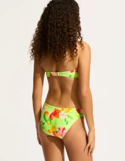 Tropique Bustier Bandeau Bikini Top - Aloe Gel