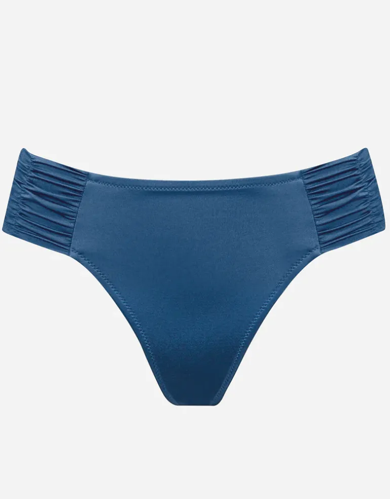 Viva Energy Ruched Side Bikini Pant - Denim Dose