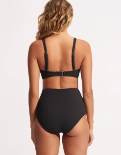 Willow DD Fixed Tri Bikini Top - Black