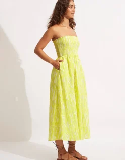 Zahara Dress Skirt - Celery